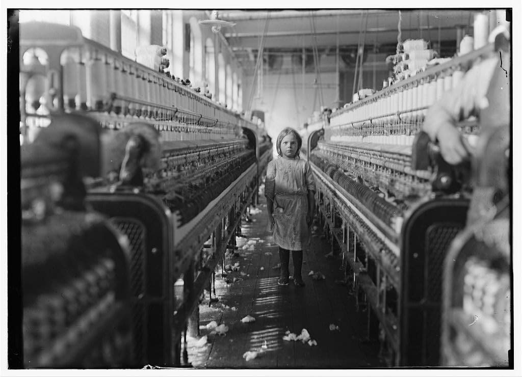 Textile mill child laborer