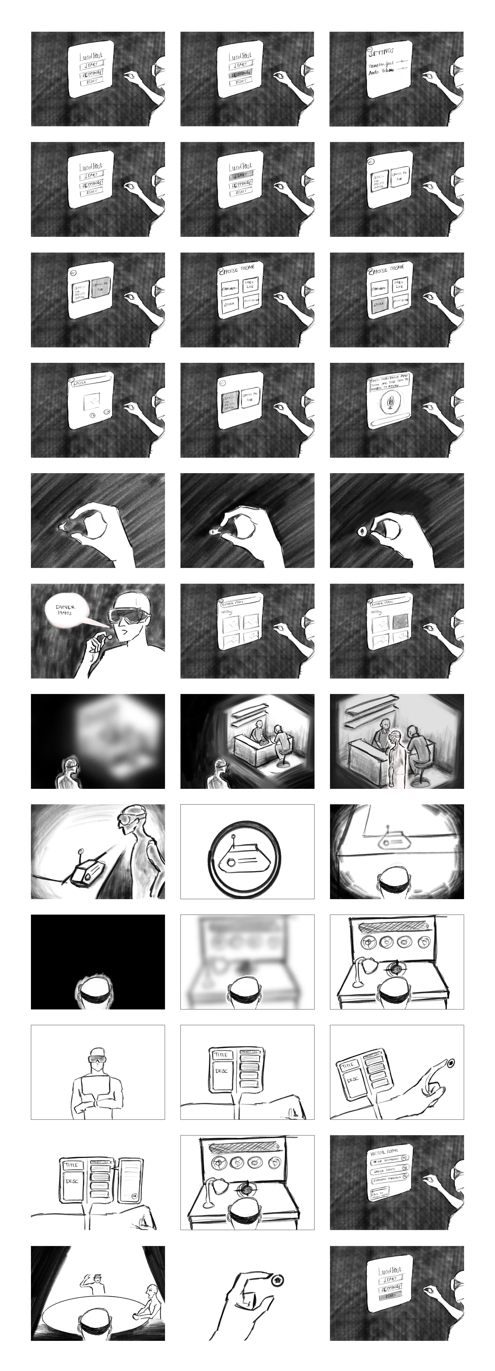 LucidPast Narrative Storyboard