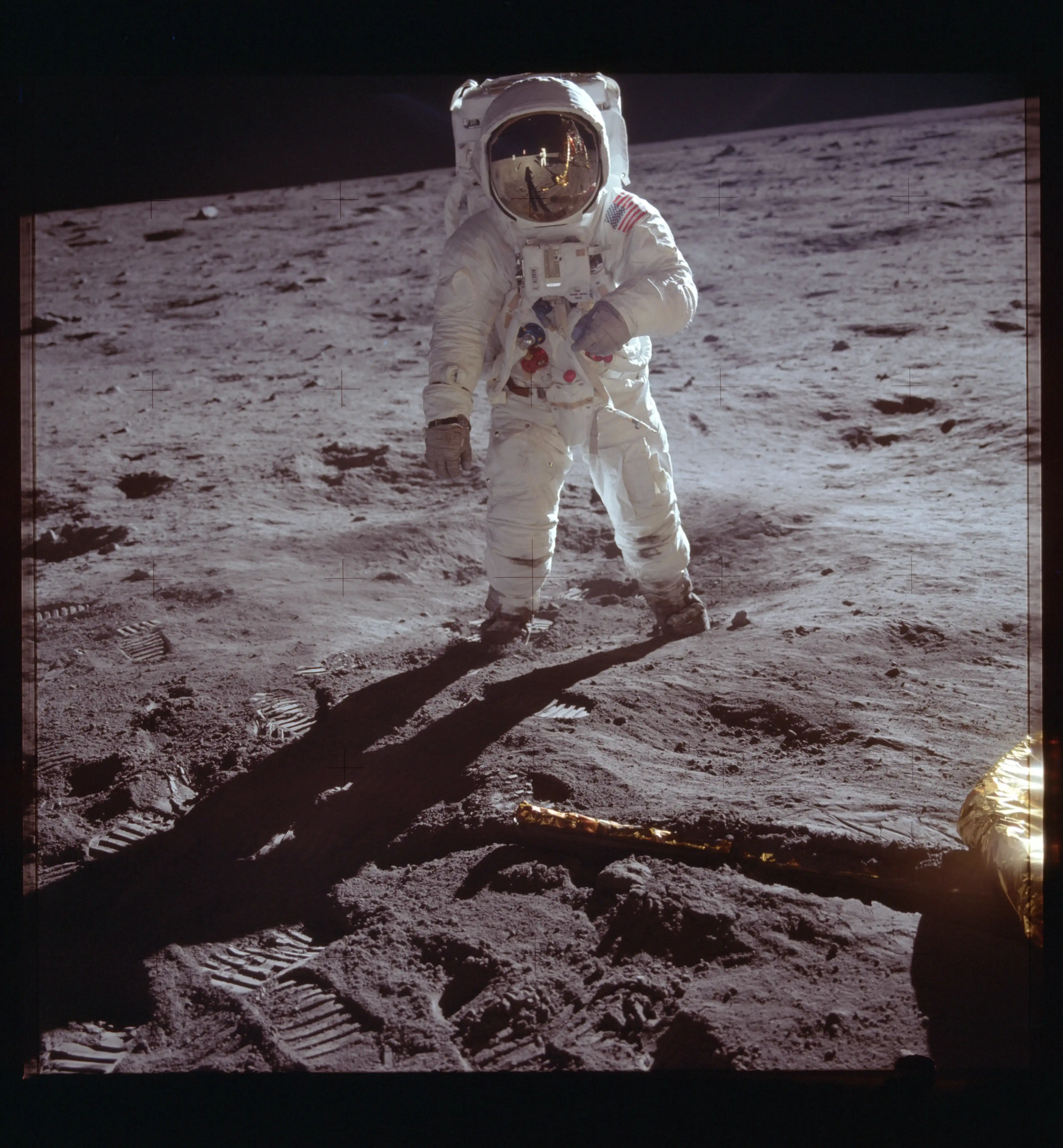Aldrin on moon