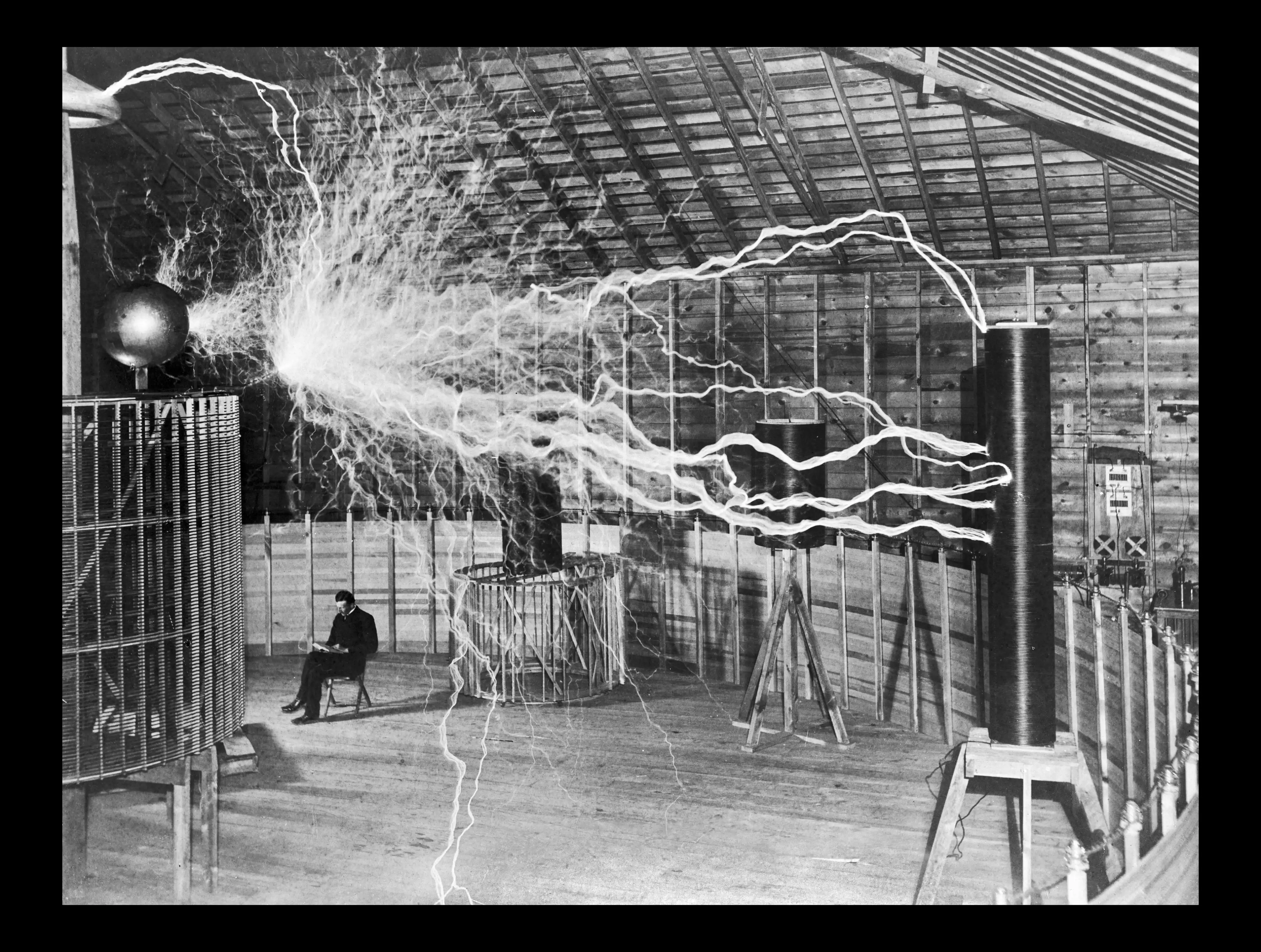 Tesla double exposure